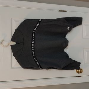 Under Armour XL Loose Cropped Grey Sweatshirt